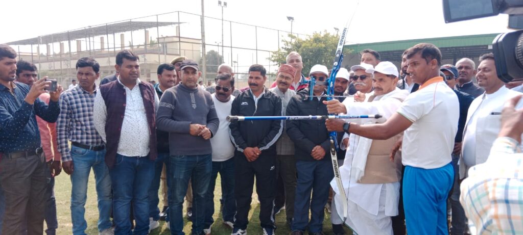 विशिष्ट स्पोर्ट्स स्टेडियम तियरा में सांसद खेल स्पर्धा 2024 का किया गया आयोजन