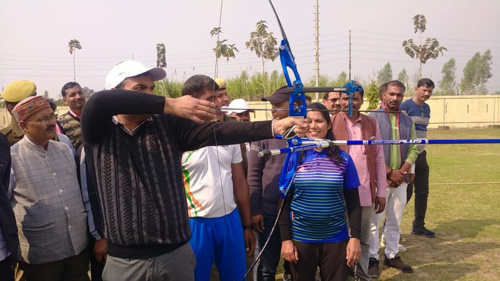 विशिष्ट स्पोर्ट्स स्टेडियम तियरा में सांसद खेल स्पर्धा 2024 का किया गया आयोजन