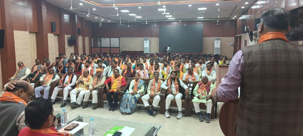 अनुसूचित जनजाति मोर्चा (BJP) की प्रदेश कार्यसमिति व नवनियुक्त पदाधिकारियों की परिचयात्मक बैठक हुई संपन्न