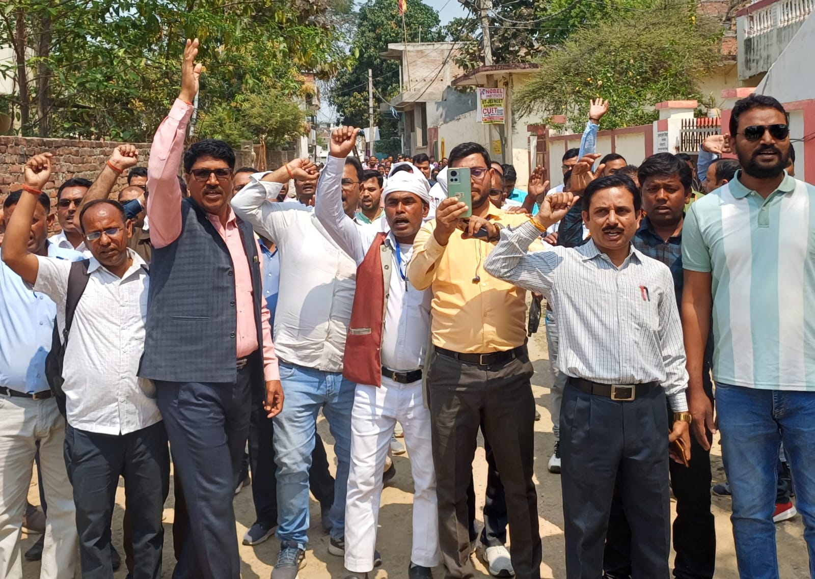 जनपद सोनभद्र में मूल्यांकन का बहिष्कार