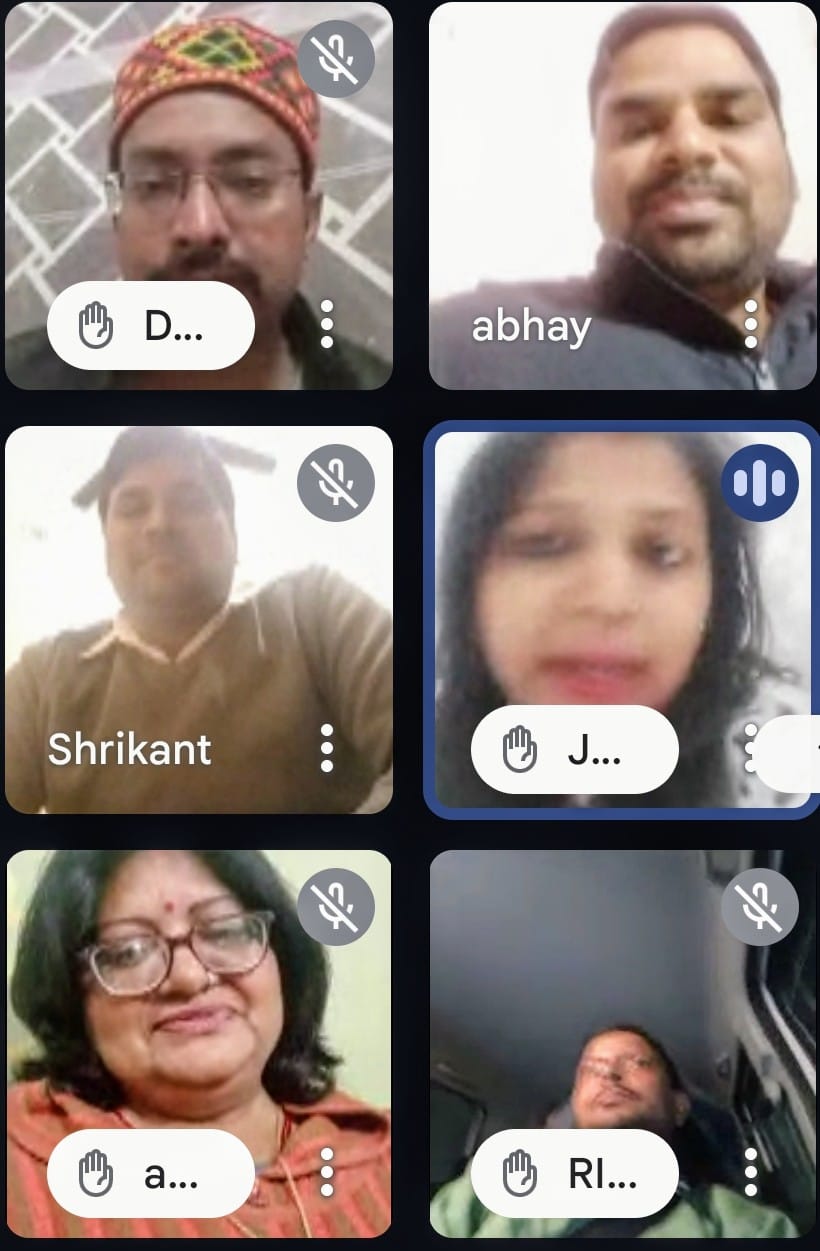 Virtual meeting of parent union district Barabanki concluded