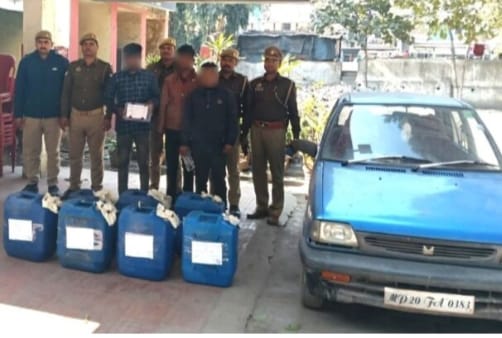 Police arrested three accused of diesel theft