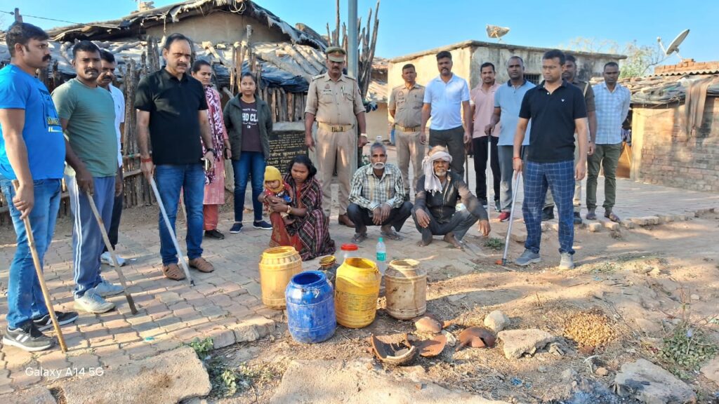 Police takes big action against illegal raw liquor, 5-6 quintals of raw liquor destroyed, 3 arrested